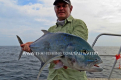 Bluefin Trevally Fiskeri Similan Islands Thailand