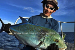 Bluefin Trevally Fiskeri Similan Islands Thailand