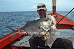 Giant Trevally Fluefiskeri Khao Lak Thailand