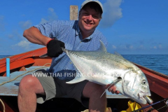 Giant Trevally Popper Fiskeri Khao Lak Thailand