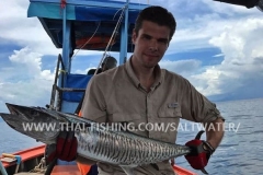 Spanish Mackerel Longtailboat Fiskeri Khao Lak Thailand